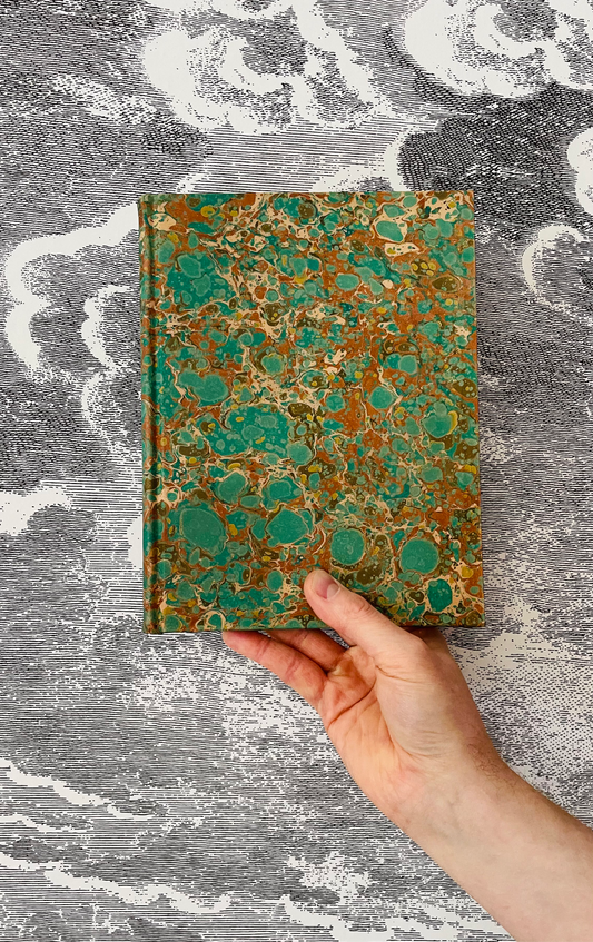 MARBLED LEATHER | blank notebook | A5