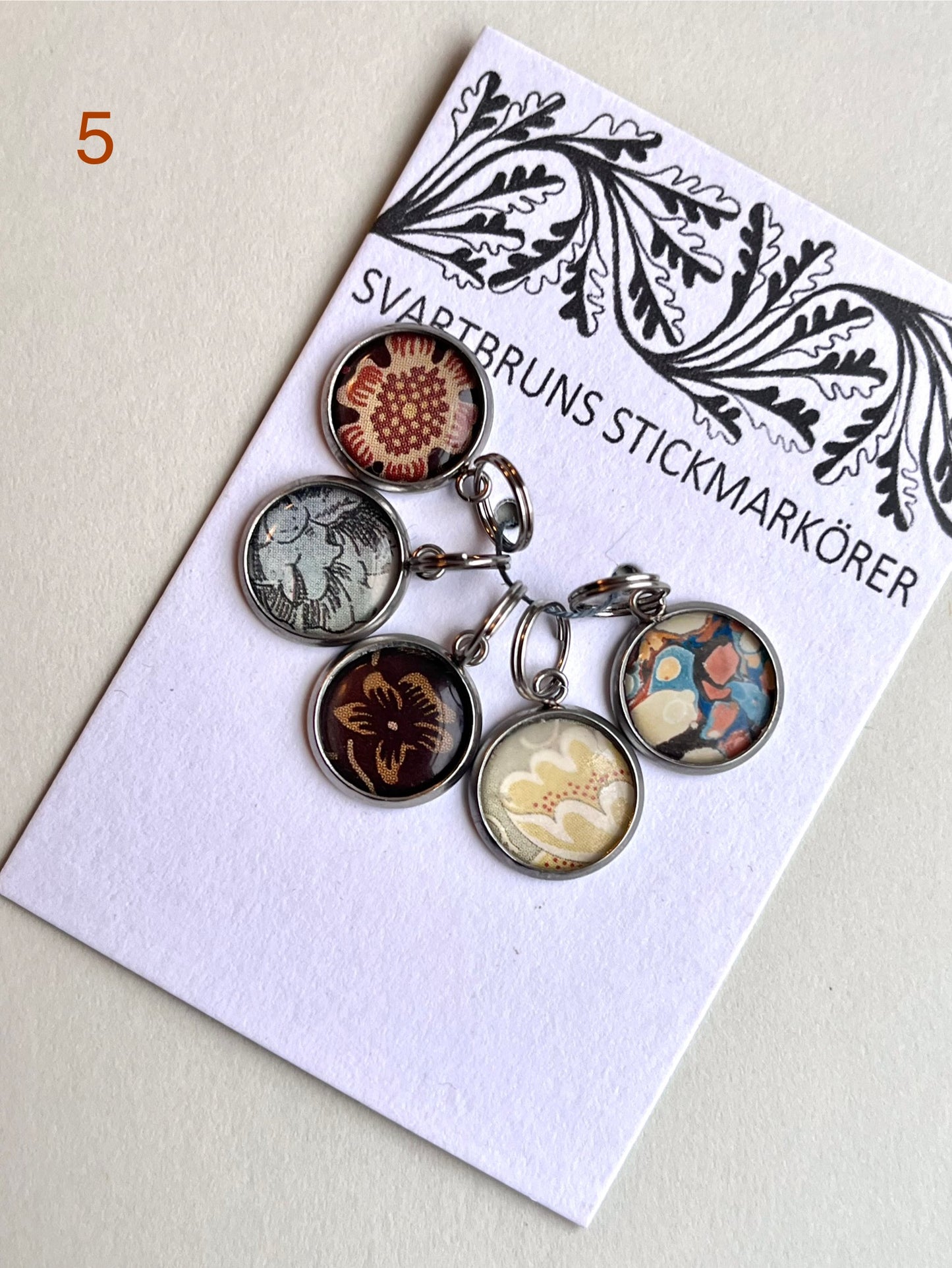 STITCH MARKERS | one sided | set of five