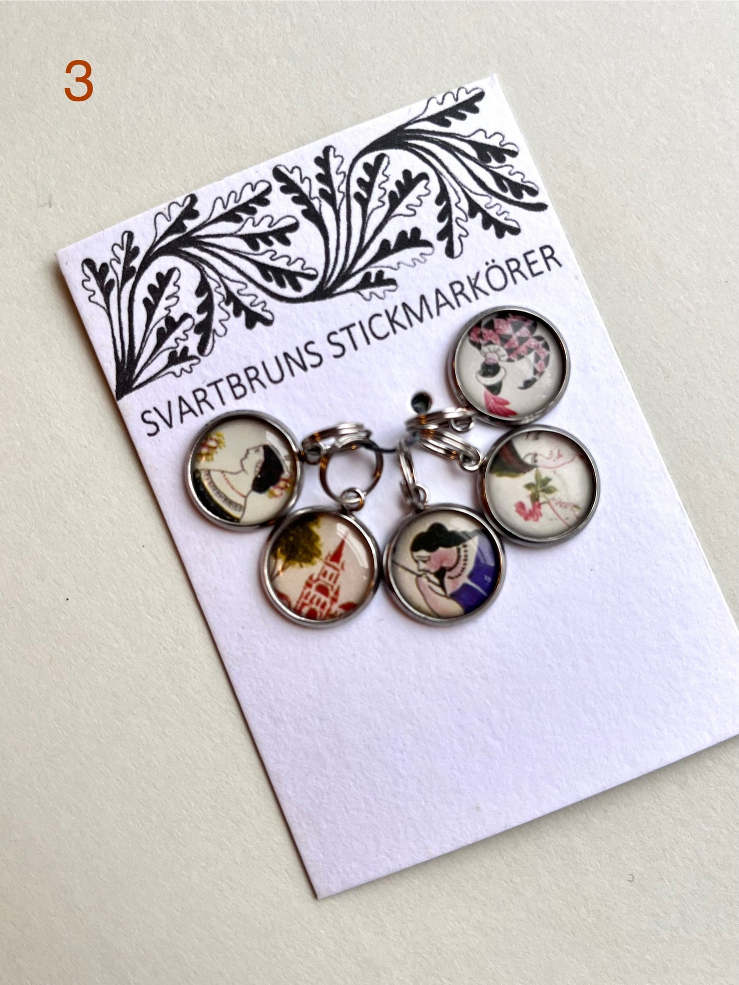 STITCH MARKERS | one sided | set of five