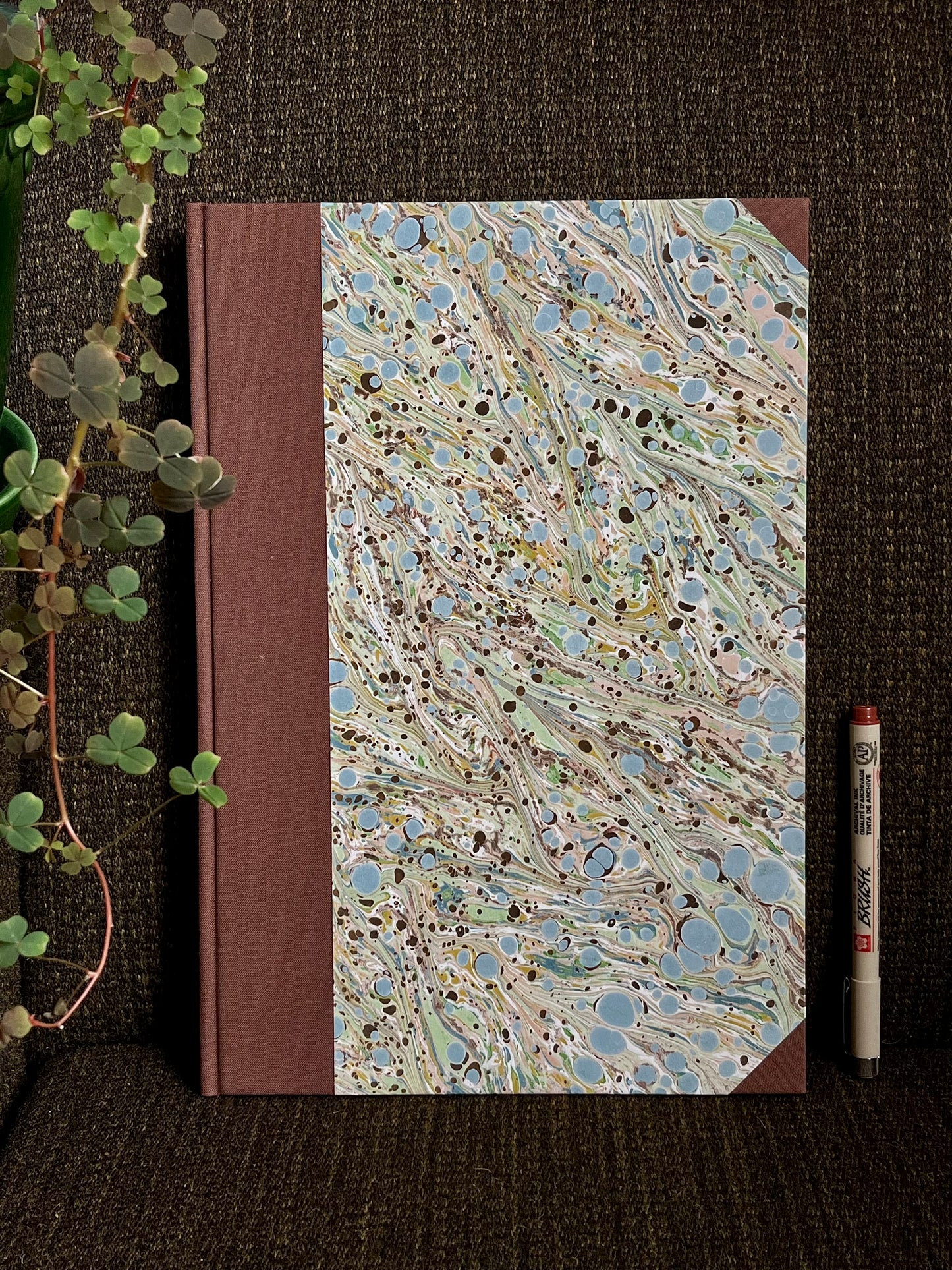 TADPOLE | marbled blank notebook | A4