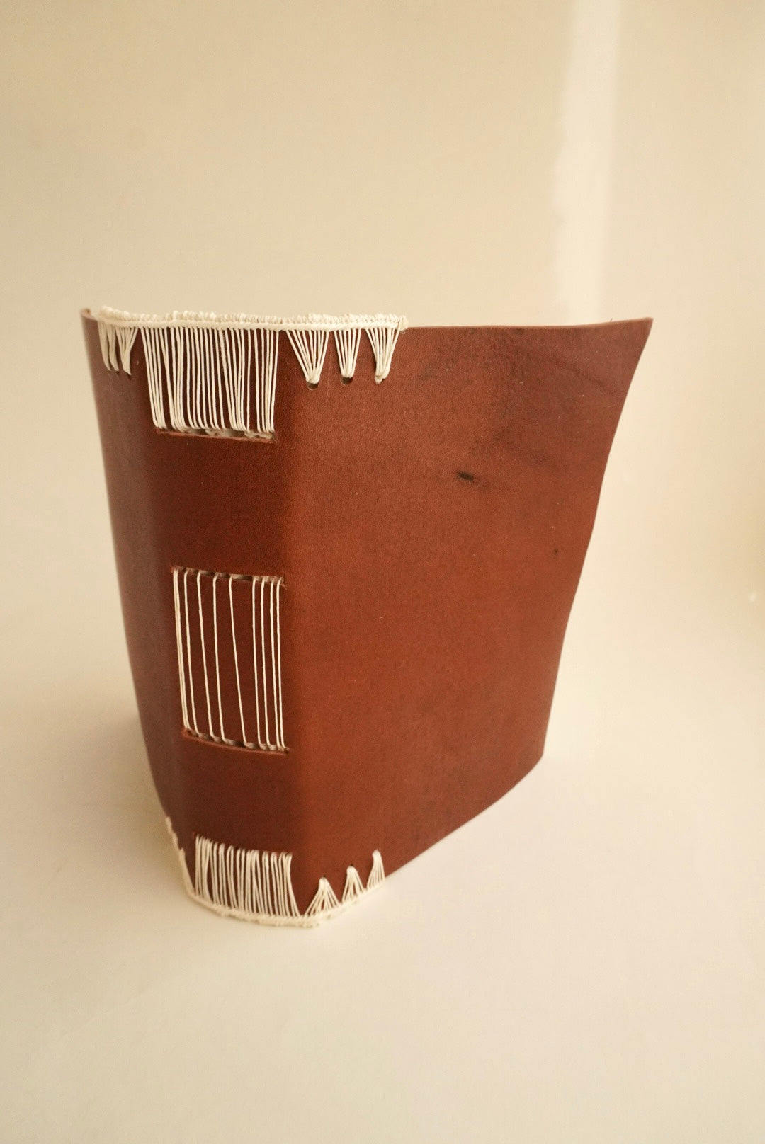 GREEK ENDBAND | soft leather blank sketchbook | A5
