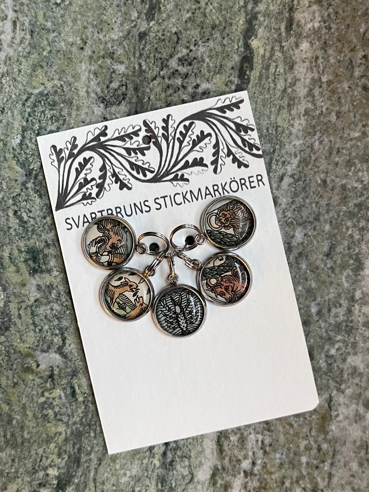 STITCH MARKERS | one sided | set of five