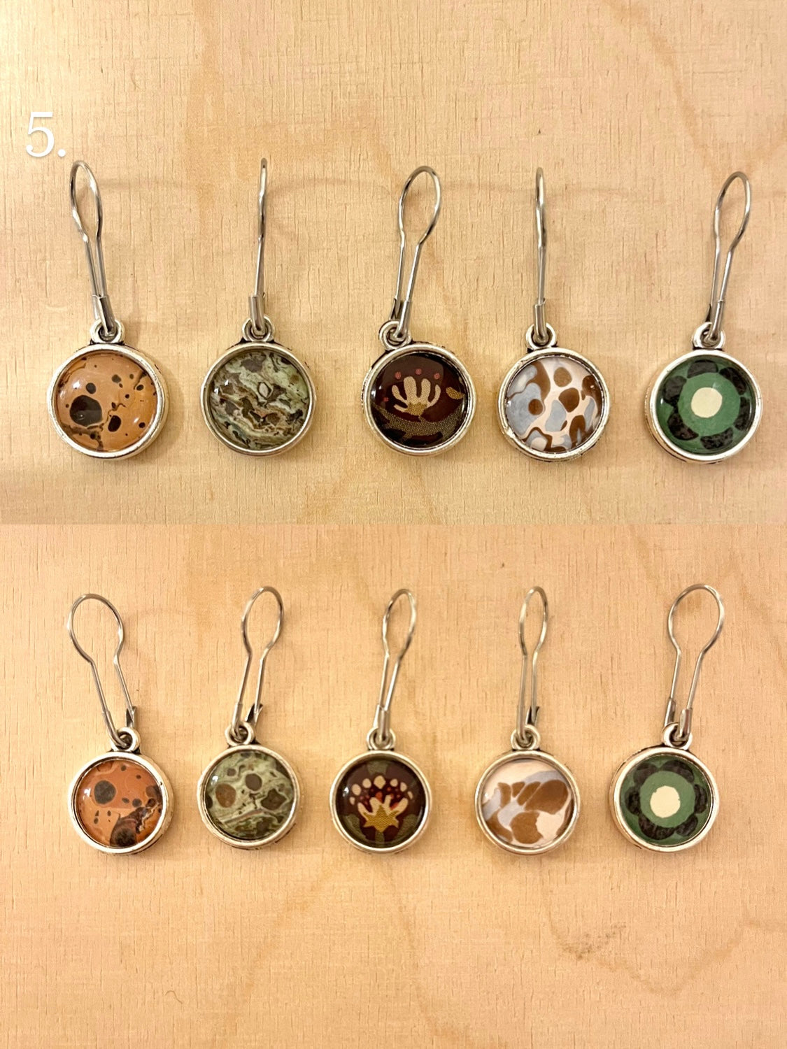 STITCH MARKERS | double sided | set of five