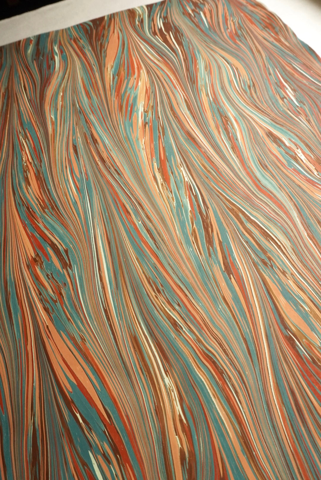 ORIGINAL MARBLED PAPERS | Svartbrun