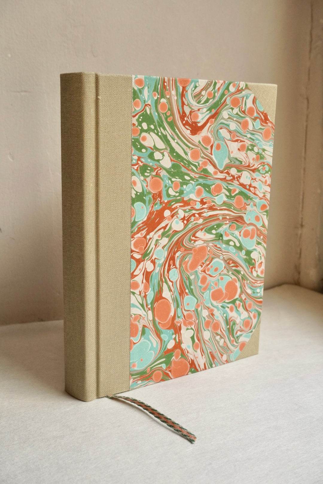 MARBLED | blank notebook | machine sewn | A6