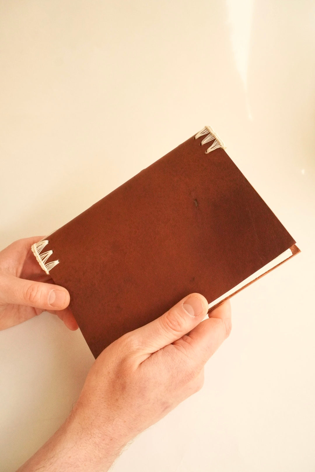 GREEK ENDBAND | soft leather blank sketchbook | A5
