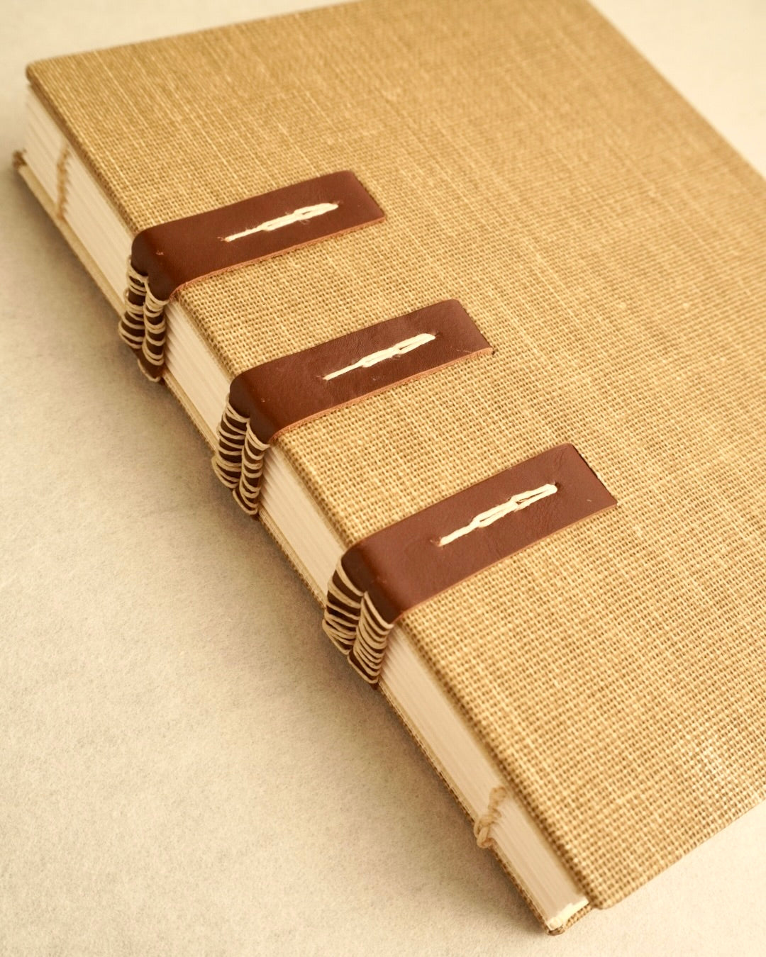 MEDIEVAL STRAPS | open spine blank notebook | A6