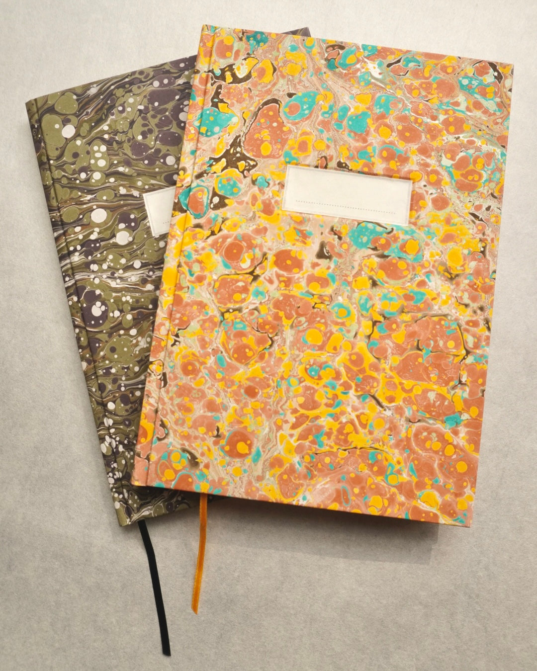 MARBLED | ruled notebooks | machine sewn | A5